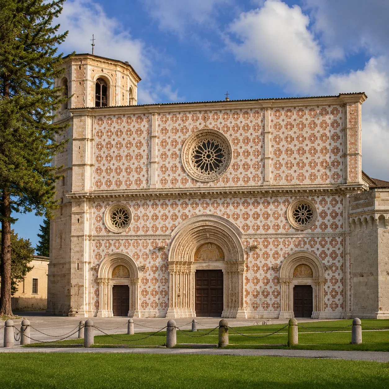 La basilica di Santa Maria di Collemaggio all'Aquila